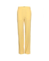 Bottega Veneta Yellow Wide Leg Trousers