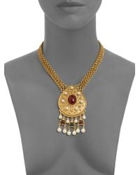 Ben-Amun | Metallic Byzantine Triplestrand Necklace | Lyst