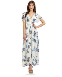 French Connection | Green Sweet Pea Maxi Dress | Lyst