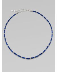 John Hardy | Blue Sterling Silver Necklace/onyx for Men | Lyst