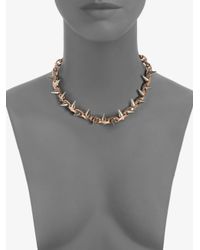 Joomi Lim | Metallic Two Tone Double Spiked Necklace | Lyst