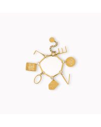 Stella McCartney - Metallic Love Charm Necklace - Lyst