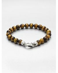 Stephen Webster | Brown Tigers Eye Beaded Bracelet for Men | Lyst