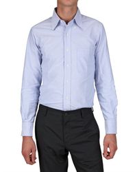Thom Browne | Blue Oxford Cotton Shirt for Men | Lyst