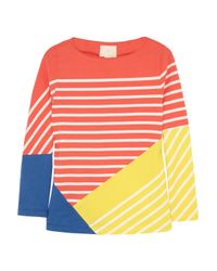 Boy by Band of Outsiders Multicolor Striped Colorblock Cotton Top