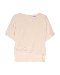 Jil Sander Pink Nido Silk Top