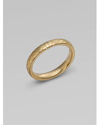 Gucci | Metallic 18k Gold Ring | Lyst