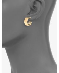 kate spade new york | Metallic Hexagon Wide Hoop Earrings75 | Lyst