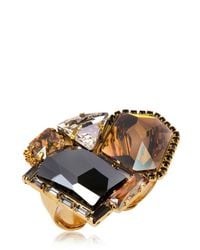 Erickson Beamon | Metallic Xenon Double Ring | Lyst