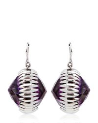 Katie Rowland | Black Ishtar Orb Amethyst Earrings | Lyst
