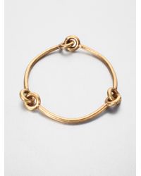Giles & Brother | Metallic Archer Bangle Braceletbrass | Lyst