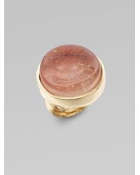 Kara Ross | Metallic Glitter Embellished Water Snake Skin Resin Ring | Lyst