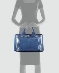 prada studded tote