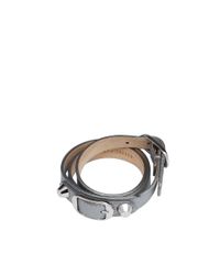 Balenciaga | Gray Balenciaga Classic Silver Pearly Bracelet | Lyst