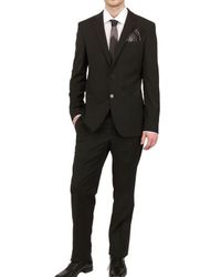 Dolce & Gabbana | Black Stretch Wool Blend Suit for Men | Lyst