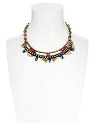 Iosselliani | Metallic Deco Blue Necklace | Lyst