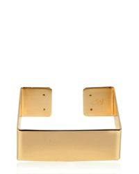 Maria Francesca Pepe | Metallic Square Cuff Bracelet | Lyst