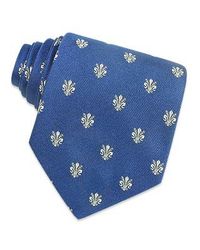 FORZIERI | Black Gold Line - Florentine Fleurs-de-lis Woven Silk Tie for Men | Lyst