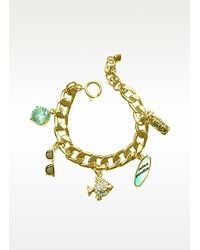 Juicy Couture - Metallic Fully Loaded Charm Bracelet - Lyst