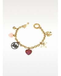 Juicy Couture - Metallic Love Charm Bracelet - Lyst