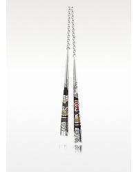 KENZO - Metallic Fedora Double Pendant Sterling Silver Chain Necklace - Lyst