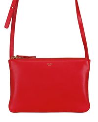 red celine trio bag