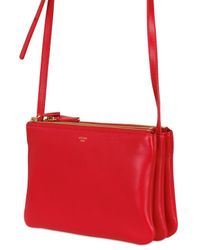 red celine trio bag