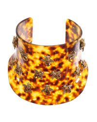 Alexander McQueen | Metallic Tortoiseshell Bee Plexiglas Choker | Lyst