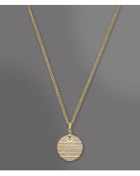Emporio Armani | Metallic Steel Necklace with Crystals | Lyst