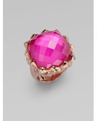 Stephen Webster | Pink Sapphire Quartz and Mother of Pearl Ring | Lyst