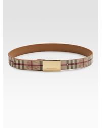 Burberry | Brown Springfield Reversible Belt | Lyst