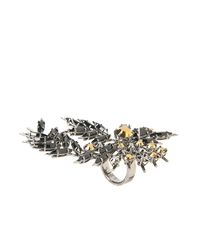 Givenchy | Black Jet Crystal Ring | Lyst