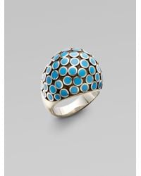 John Hardy | Metallic Sterling Silver Dot Dome Ring | Lyst