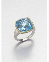 Jude Frances | Sky Blue Topaz 18k Gold Sterling Silver Ring | Lyst