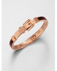 Michael Kors | Tortoiseprint Buckle Bangle Bracelet | Lyst