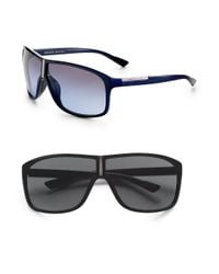 Prada | Black Shield Sunglasses for Men | Lyst