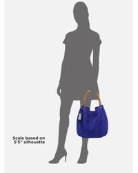 Ralph Lauren Collection | Blue Bohemian Suede Hobo | Lyst