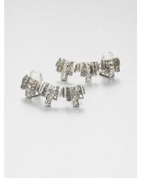 Ca&Lou | Metallic Lou Lou Swarovski Crystal Earring Cuffs | Lyst