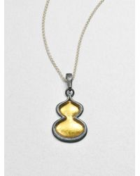 Gurhan | Metallic Sterling Silver 24k Flame Pendant Necklace | Lyst