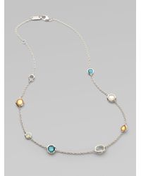 Ippolita | Metallic Semiprecious Multistone Sterling Silver Station Necklace | Lyst