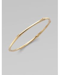 John Hardy | Metallic 18k Gold Slim Bamboo Bangle Bracelet | Lyst