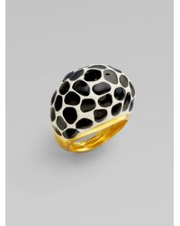 Kenneth Jay Lane | Multicolor Animal Print Dome Ring | Lyst