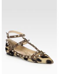 valentino t strap flat