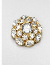 kate spade new york | White Sparkle Brooch | Lyst