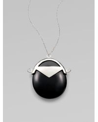 Low Luv by Erin Wasson | Black Jade Pendant Necklace | Lyst