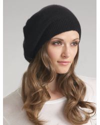Portolano | Black Cashmere Beret | Lyst