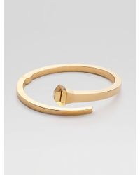 Gucci | Metallic Orange Quartz Motherofpearl 18k Yellow Gold Bracelet | Lyst