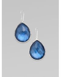Ippolita | Gray Clear Quartz Motherofpearl Sterling Silver Earrings | Lyst