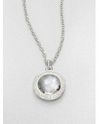 Ippolita | Metallic Rock Candy Mother-of-pearl, Clear Quartz & Sterling Silver Station Necklace | Lyst