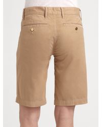 Tory Burch | Natural Bermuda Chino Walking Shorts | Lyst